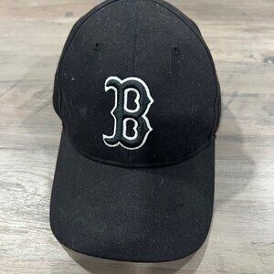 Black Boston Red Sox Embroidered Logo Baseball Cap Adjustable Authentic Team Mer